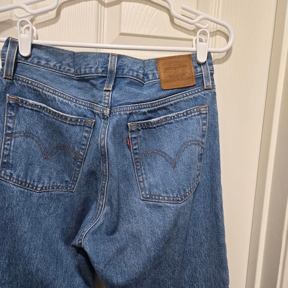 Levi’s Wedgie Straight Jeans Medium Wash Size 28 - Picture 10 of 12